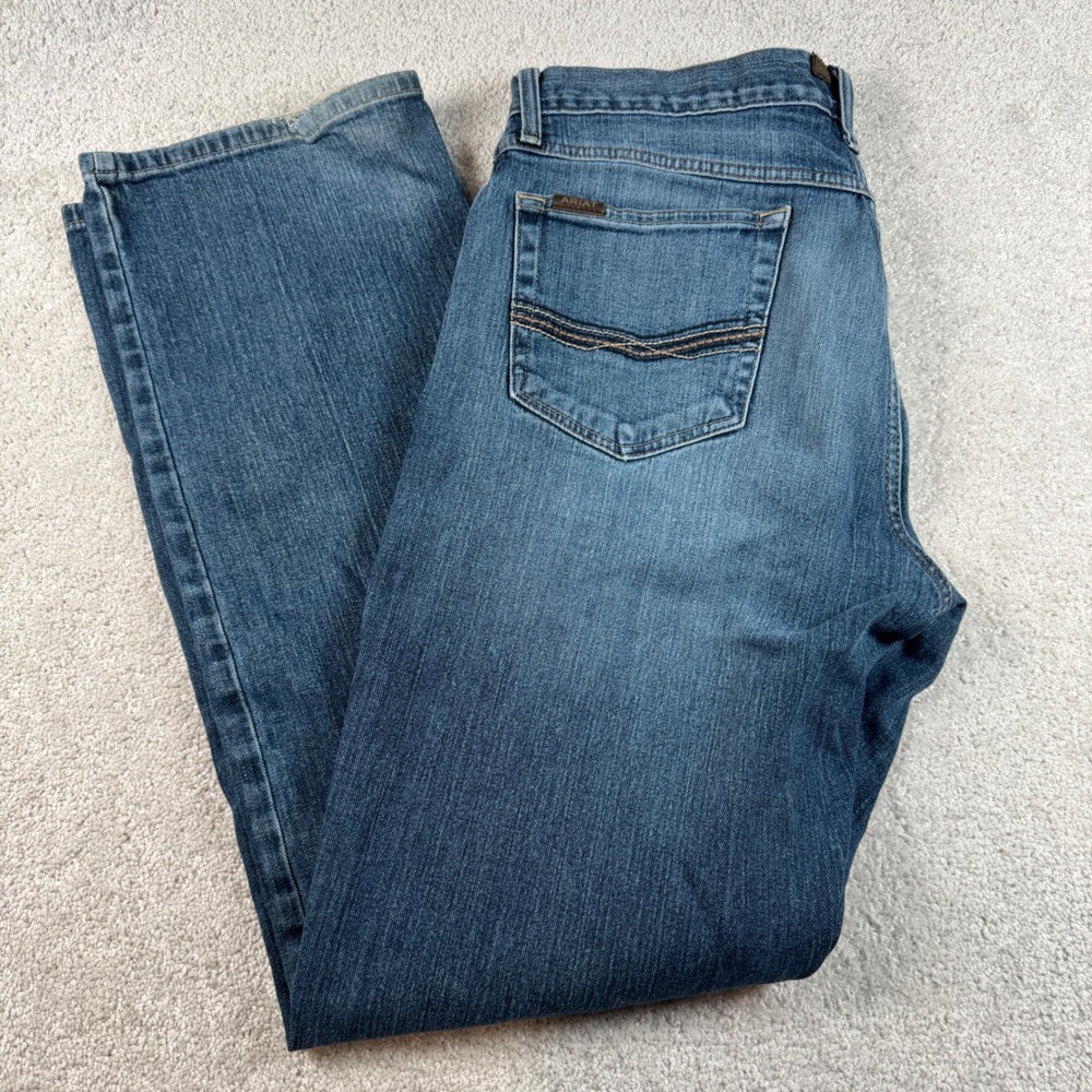 Ariat M4 Relaxed Boot Cut Jeans Mens 34x33 Blue Legacy Kilroy 10022676